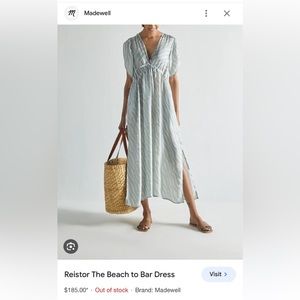 Summer Kaftan Dress with Flutter Sleeves, Slits, Pockets Size M/L